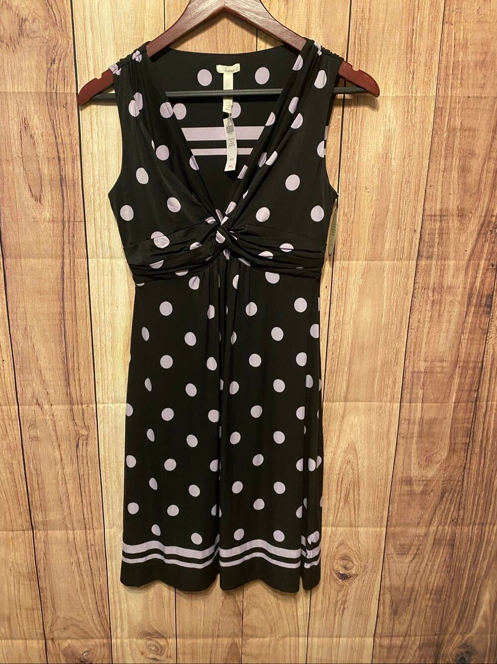 Soma XS NWT dressed up casual indira SD sleeveless heiress dot purple dress